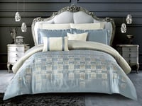 مفرش كاتنس الفاخر مفرد ونص من نسج الجاكار - 8 قطع