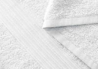 منشفة فيسكوز الصغيرة من خامة القطن - أبيض