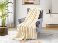 بطانية دفء شتوي سادة مقاس مفرد ونص