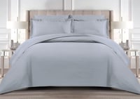 مفرش فندقي مفرد 5 قطع Beddy box - رمادي بارد