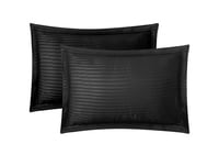 مفرش كلاسيك فندقي مزدوج 7 قطع - أسود