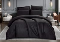 مفرش نيلسون فندقي مفرد ونص 5 قطع - أسود