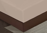 مفرش كلاسيك فندقي مفرد 5 قطع - بيج غامق