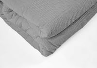 مفرش بام شتوي مزدوج 6 قطع - رمادي