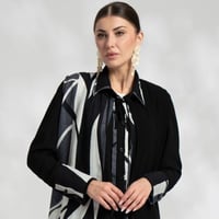SHIRT ABAYA-BLACK & WHITE / شيرت عباية