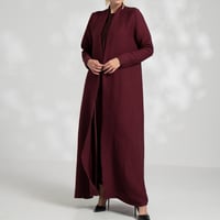 Shawl Crlnkle – عباية بليزر شال قماش مكسر