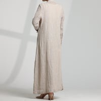 Linen Palm – عباية بليزر تطريز نخلة (بدون بطانة)