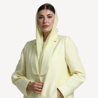 عباية بليزر لينن أصفر