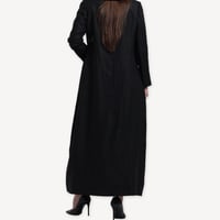 Linen Pinstripe – عباية بليزر لينن مقلم