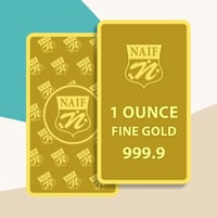 سبيكة ذهب بوزن 31.1 جرام عيار 24 قيراط