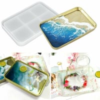 قالب سيليكون صينية كبيرة عميق مستطيل الشكل