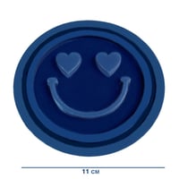 قالب سيليكون كوستر وجه سعيد مقاس 10*10 سم