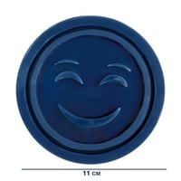 قالب سيليكون كوستر وجه ضاحك مقاس 10*10 سم