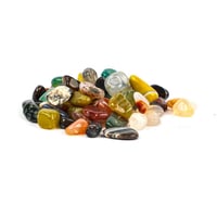 حجر كريستال معتق الوان مشكلة مقاس 13-16 ملم وزن 10...