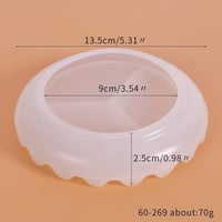 قالب سيليكون صحن دائري منفضة