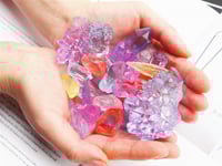 14 قطعة قوالب سيليكون اشكال كريستالية ثلاثية الأبع...