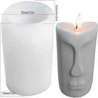 قالب سيليكون شمع الوجه المنحوت