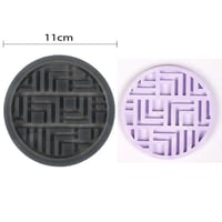 قالب سيليكون كوستر دائري مقاس 9.5 سم شكل 3