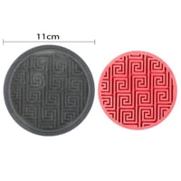 قالب سيليكون كوستر دائري مقاس 9.5 سم شكل 5