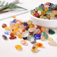 حجر كريستال معتق الوان مشكلة مقاس 13-16 ملم وزن 10...