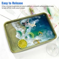 قالب سيليكون صينية كبيرة عميق مستطيل الشكل