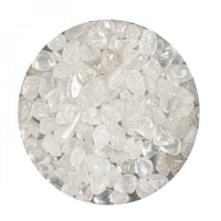 حجر كريستال أبيض شفاف مقاس 7-9 ملم وزن 100 غ
