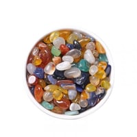 حجر كريستال معتق الوان مشكلة مقاس 13-16 ملم وزن 10...