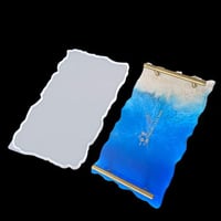 قالب سيليكون شكل صينية تقديم مستطيل مقاس 31.5* 17....