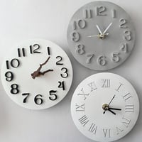 قالب سيليكون ساعة 2 قطعة مع عقارب