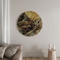 لوحة جدارية الطبيعة الاستوائية خشبية مصنوعة يدويا