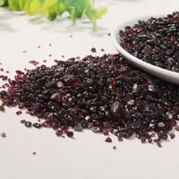 حجر كريستال عنابي مقاس 7-9 ملم وزن 100 غ