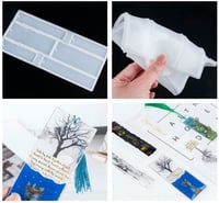 قالب فواصل كتب او بوك مارك من السيليكون مستطيل قال...