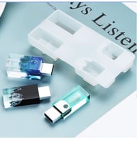 1-حبة قالب سيليكون شكل ذاكرة فلاش مع فلاش 8 جيجا ع...