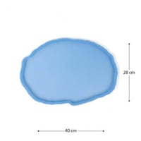 قالب سيليكون صينية شكل بيضاوي مقاس 40*28