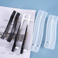 2-قطعة قالب سيليكون شكل مقابض صواني تقديم