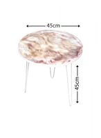 طاولة فنية خشبية مع 3 أرجل