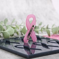 قالب سيليكون بروش شعار حملة توعية الكشف المبكر