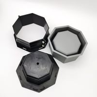 قالب سيليكون وعاء نباتي سداسي عالي الجودة مع دعاما...