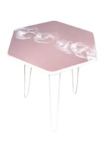 طاولة فنية خشبية مع 3 أرجل