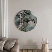 لوحة جدارية خيل مرسوم بالخط العربي خشبية مصنوعة يد...