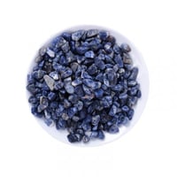 حجر كريستال لون ازرق مقاس 7-9 ملم وزن 100 غ