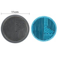 قالب سيليكون كوستر دائري مقاس 9.5 سم شكل 9