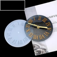 قالب سيليكون ساعة 2 قطعة مع عقارب