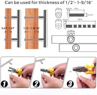 مسكة صينية فضي طقم مقاس 15.5 سم