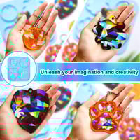 قوالب سلسلة المفاتيح هولوجرافيك لفن الريزن