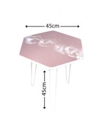 طاولة فنية خشبية مع 3 أرجل