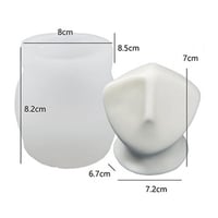 قالب شمع الوجه المنحوت 1