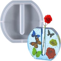 قالب سليكون مزهرية وردة للريزن