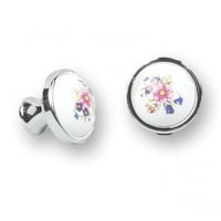 مسكة صينية مزخرفة ورد 2 حبة