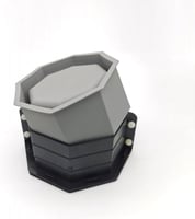 قالب سيليكون وعاء نباتي سداسي عالي الجودة مع دعاما...